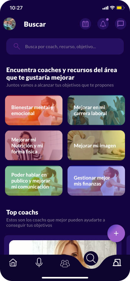 diferentes áreas de Ayuda para mejorar tu bienestar